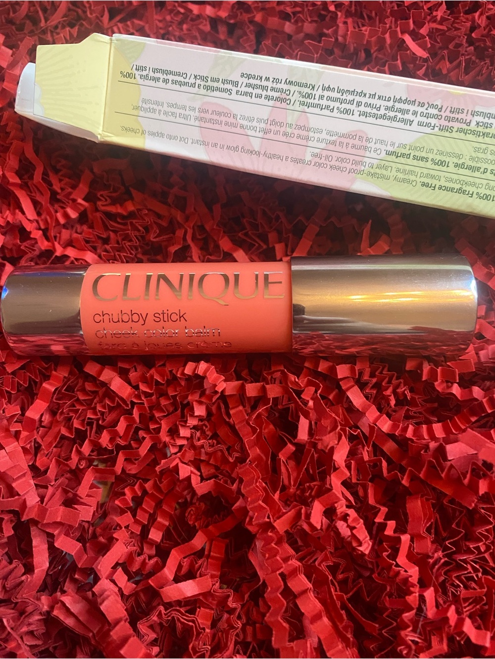 Clinique chubby cheek color balm 05 plenty of papaya.21oz